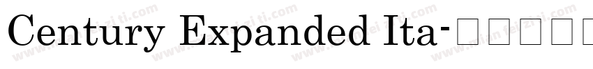 Century Expanded Ita字体转换
